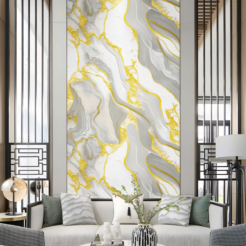 金色の大理石の壁のステッカー 金色の大理石の壁のステッカー
